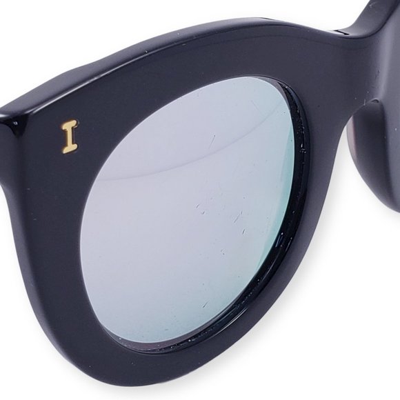 illesteva Sunglasses Boca Womens Black Handmade IT - Picture 8 of 11